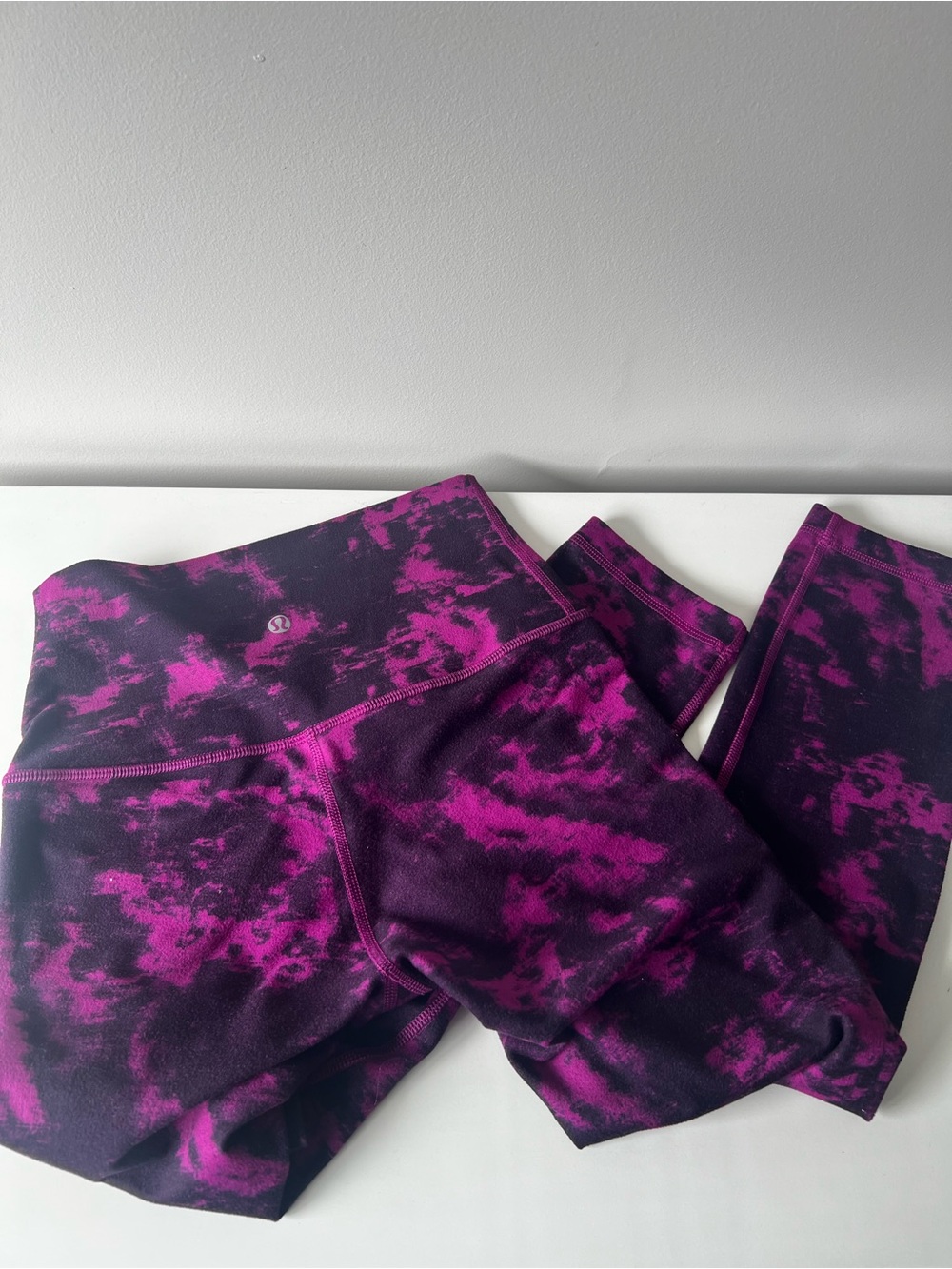lululemon athletica Kids Black and Purple Tie-Dye Leggings